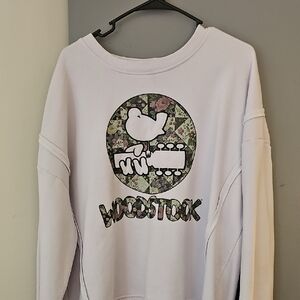 Woodstock Floral Logo Sweatshirt - Light Lavender